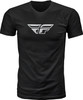 Fly F Wing Tee Black Lg