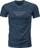 Fly F Wing Tee Midnight Navy/Grey Lg