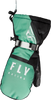 Cascade Mittens Black/Mint Sm