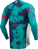 THOR Youth Launchmode Bleach Jersey - White/Aqua - Large 2912-2588