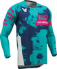 THOR Youth Launchmode Bleach Jersey - White/Aqua - Small 2912-2586