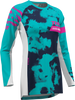 THOR Women's Launchmode Bleach Jersey - White/Aqua - Large 2911-0348