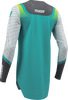 THOR Women's Sportmode Velocity Jersey - Gray/Aqua - XS 2911-0335