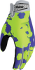 THOR Launchmode Bleach Gloves - Gray/Acid - Small 3330-8320