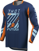 THOR Youth Launchmode Futura Jersey - Navy/Orange - Medium 2912-2599