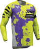 THOR Youth Launchmode Bleach Jersey - Gray/Acid - Large 2912-2582