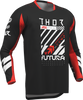 THOR Launchmode Futura Jersey - Black/Red - Large 2910-8414