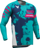 THOR Launchmode Bleach Jersey - White/Aqua - Large 2910-8408