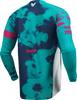 THOR Launchmode Bleach Jersey - White/Aqua - Large 2910-8408