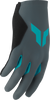 THOR Women's Sportmode Iconic Gloves - Gray/Aqua - Large 3331-0282