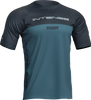 THOR Intense Assist Censis Short-Sleeve Jersey - Teal/Midnight - XL 5020-0220