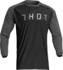 THOR Terrain Jersey - Black/Charcoal - Large 2910-7162