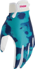 THOR Youth Launchmode Bleach Gloves - White/Aqua - Small 3332-1914