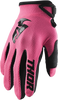 THOR Women's Sector Gloves - Pink/Black - Large 3331-0189