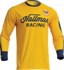 THOR Hallman Differ Roosted Jersey - Lemon/Navy - XL 2910-7124