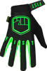 FIST HANDWEAR Youth Strapped Stocker Gloves - Fluro Green - Medium F-GSY-01129-M