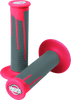 ProTaper Full Diamond Clamp-On Grips - Red/Dark Gray