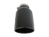 aFe Power Universal 5in Inlet 8in Outlet MACH Force-XP Clamp-On Exhaust Tip - Black