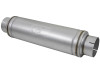 aFe ATLAS Aluminized Steel Muffler 5in Center/Center 24in L x 7in Diameter - Round Body