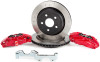 Alcon 2007+ Jeep JK-JL 330x22mm Rotors 4-Piston Calipers Rear Brake Kit (Includes Brake Lines) - Red