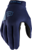 100% Women's Ridecamp Gloves - Navy/Slate - Small 10013-00016
