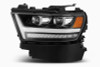 AlphaRex 19-20 Ram 1500HD PRO-Series Proj Headlights Plnk Style Jet Blk w/Activ Light/Seq Signal/DRL