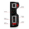 ANZO 19-21 Chevy Silverado Full LED Taillights Black Housing Clear Lens G2 (w/C light Bars)