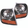 ANZO Corner Lights 1997-2003 Ford F-150 Harley-Davidson Style Corner Lights Black w/ Amber Reflector