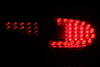 ANZO 2006-2011 Honda Civic LED Taillights Black