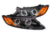 ANZO 2011-2013 Kia Optima Projector Headlights w/ Halo Black (CCFL)
