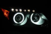 ANZO 2005-2010 Scion Tc Projector Headlights w/ Halo Black (CCFL)