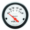 Autometer Phantom 52mm 8-18V Electronic Voltmeter Gauge