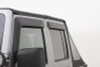 AVS 07-18 Jeep Wrangler Unlimited Ventvisor & Aeroskin Deflector Combo Kit - Matte Black