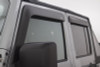 AVS 07-18 Jeep Wrangler Unlimited Ventvisor & Aeroskin Deflector Combo Kit - Matte Black