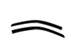 AVS 97-01 Mitsubishi Mirage Coupe Ventvisor Outside Mount Window Deflectors 2pc - Smoke