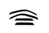 AVS 99-07 Chevy Silverado 1500 Ext. Cab Ventvisor Outside Mount Window Deflectors 4pc - Smoke