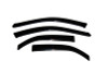AVS 02-06 Toyota Camry Ventvisor Outside Mount Window Deflectors 4pc - Smoke