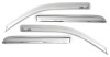 AVS 10-17 Chevy Equinox Ventvisor Outside Mount Front & Rear Window Deflectors 4pc - Chrome