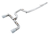 AWE Tuning Ford Focus RS Track Edition Cat-back Exhaust - Diamond Black Tips