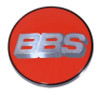 BBS Center Cap 70.6mm Red/Silver (5-Tab)