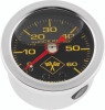 Bikers Choice 0-60 PSI Oil Pressure Gauge Black Face Stainless Bezel Liquid Filled Universal Custom