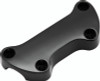 Bikers Choice 74-Up Black Plain Handlebar Clamp With 1in. Bars