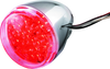 Bikers Choice Chrome LED Rear Billet Turn Signal Red Dual Circuit Clear Lens Universal Custom