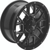 QuadBoss Barbwire 14X7 - 5+2 - 4/110 - Black Machined