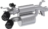 Dual Stacked Slip On System W/ Active Exhaust Cf Tip AT-9536AS
