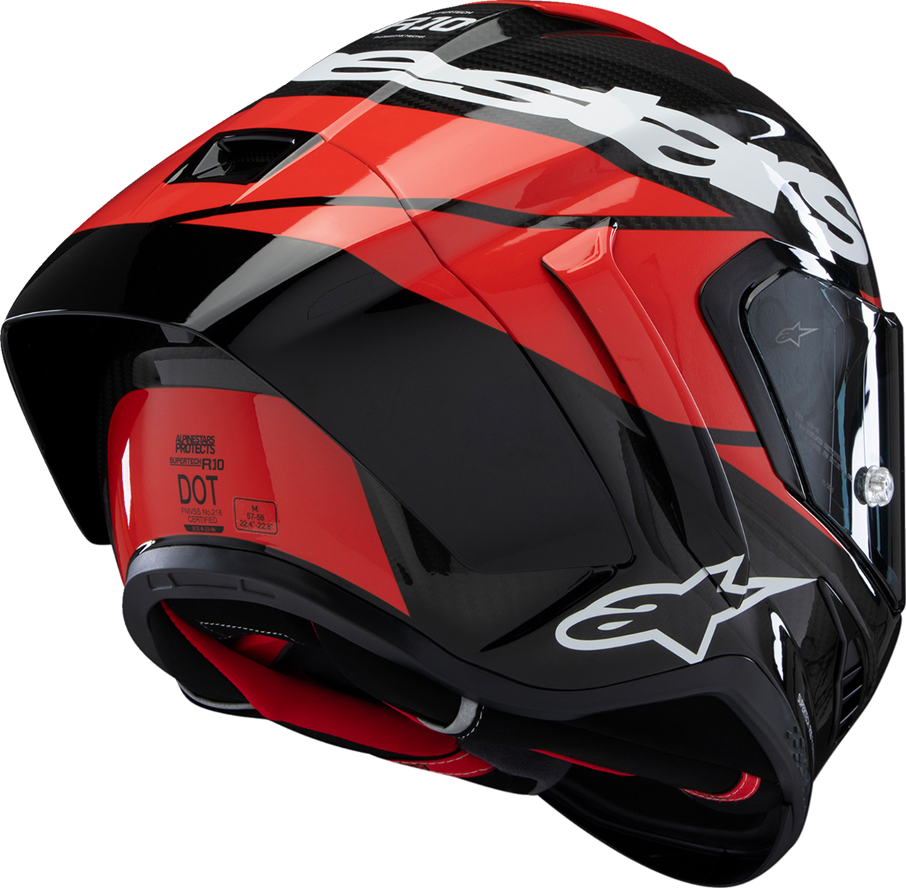 ALPINESTARS Supertech R10 Helmet - Element - Carbon/Red/White - 2XL 8200324-1363-XXL