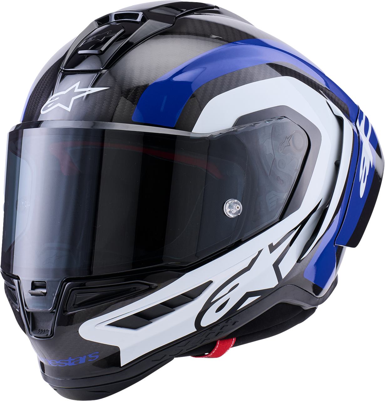 ALPINESTARS Supretech R10 Helmet - 22.06 - Arius - Gloss Black/White/Blue - XS 8203926-1647-XS