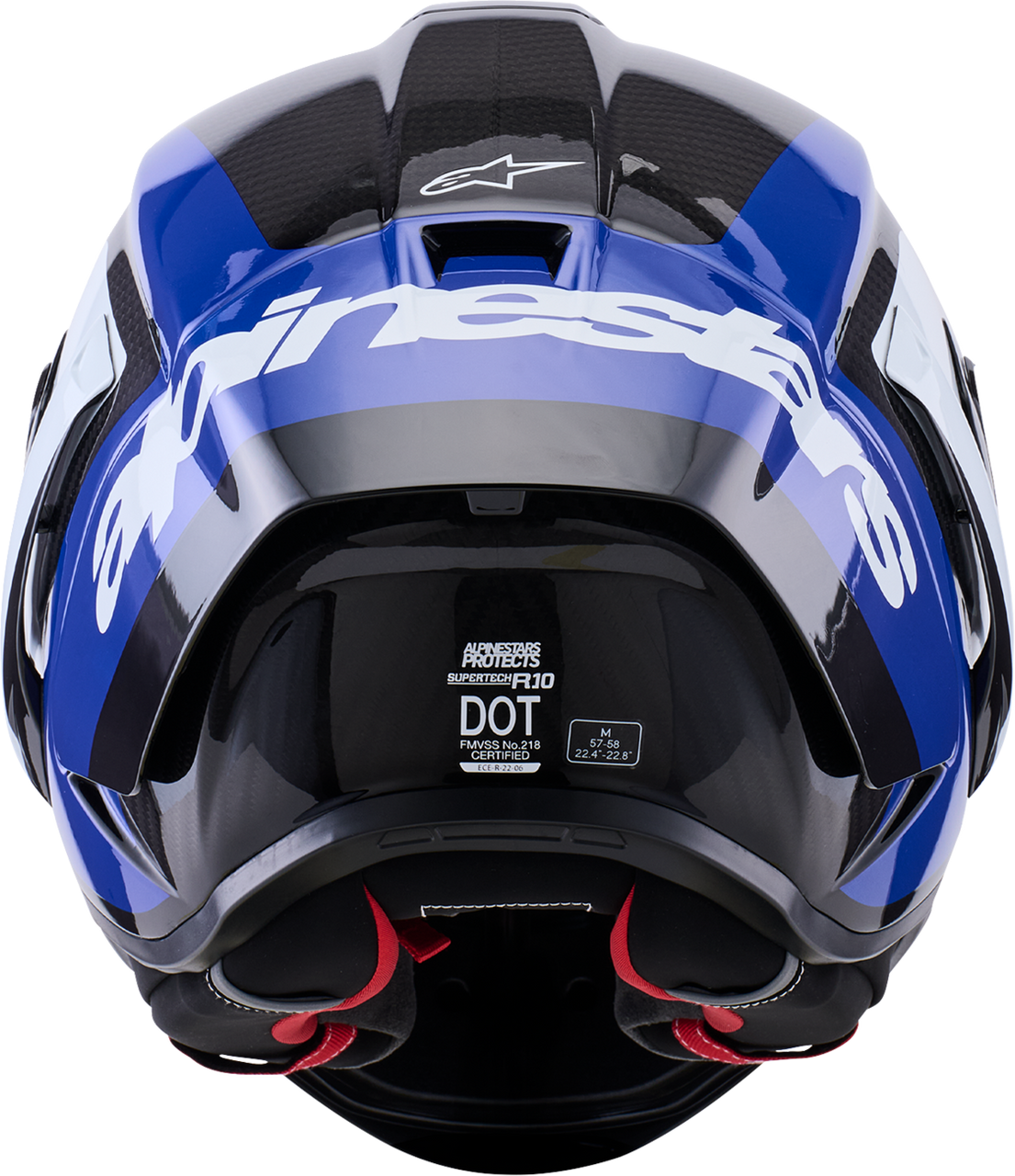 ALPINESTARS Supretech R10 Helmet - 22.06 - Arius - Gloss Black/White/Blue - Medium 8203926-1647-M