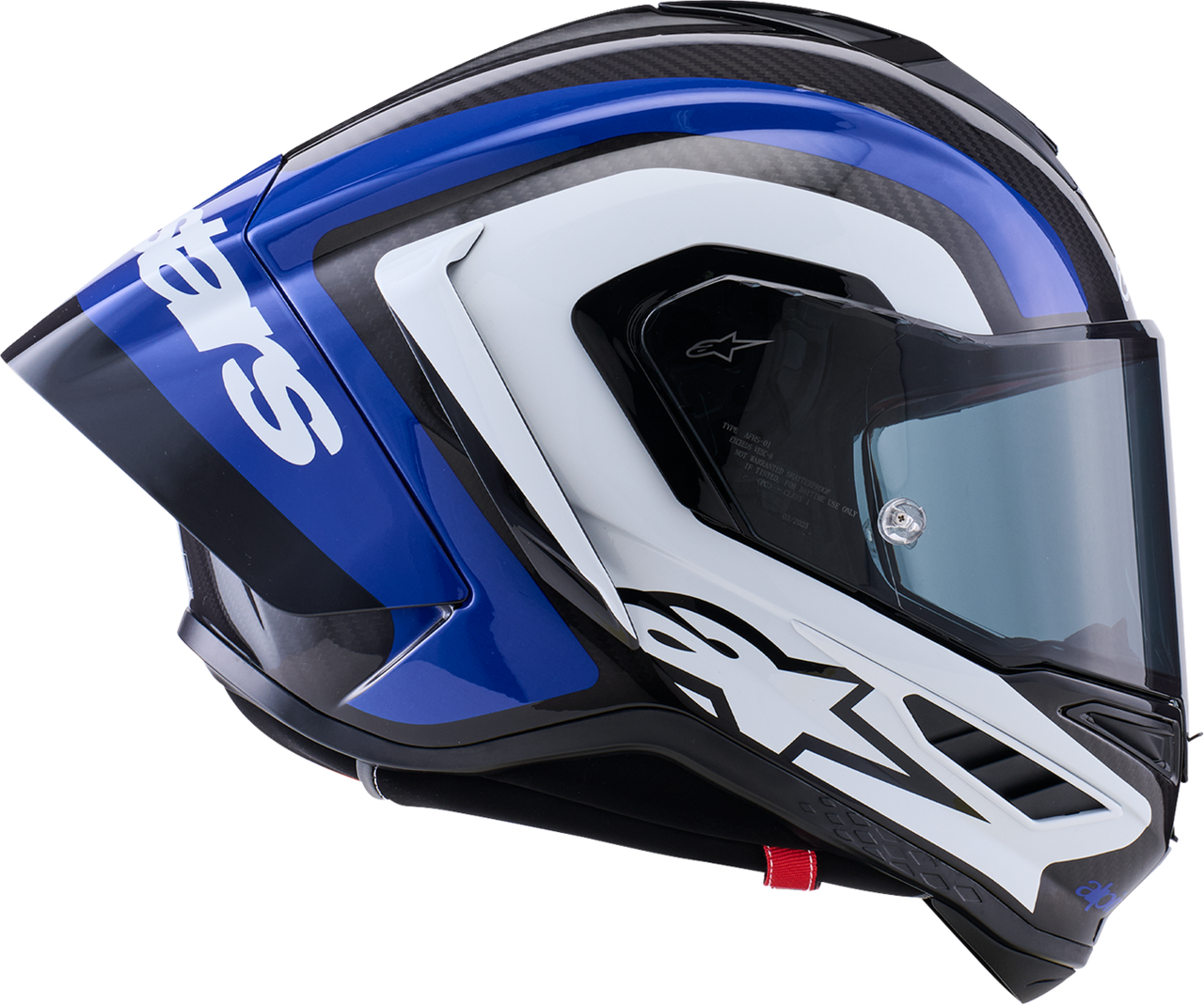 ALPINESTARS Supretech R10 Helmet - 22.06 - Arius - Gloss Black/White/Blue - Large 8203926-1647-L