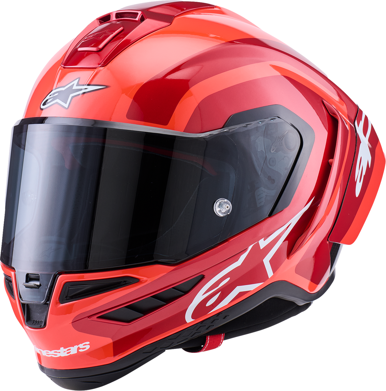 ALPINESTARS Supretech R10 Helmet - 22.06 - Arius - Gloss - Black/White/Double Red - Small 8203926-1683-S